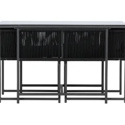 Parvekeryhmä Venture Home Noto, 120x60cm Noto-pöytä + 2 Noto-tuolia, musta