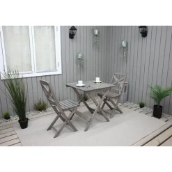 Parvekesetti Baltic Garden Wilma 65x65cm pöytä + 2 tuolia er värejäa