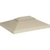 Paviljongin kangaskatto 310g/m² beige 3x4m