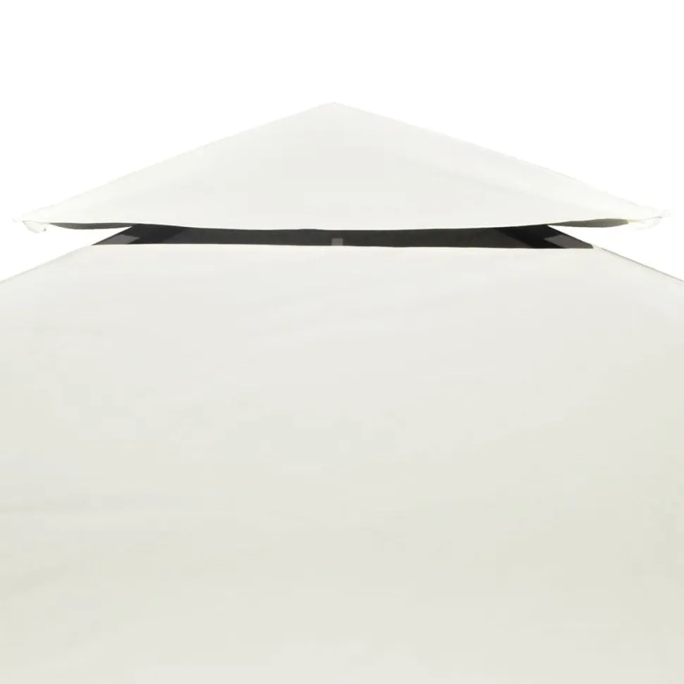 Paviljongin kangaskatto 310g/m² kermanvalkoinen 3x4m