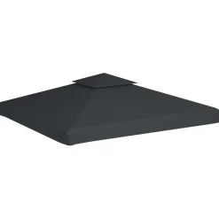 Paviljongin kangaskatto 310g/m² tummanharmaa 3x3m