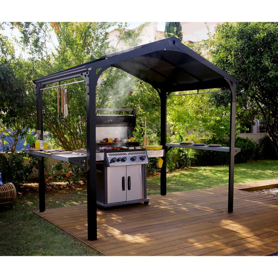 Paviljonki Palram-Canopia Austin, 4.3m², 1.8x2.4m, harmaa