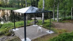 Paviljonki Palram-Canopia Palermo 3000 3 x 3 m 8,7 m² harmaa