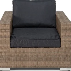 Pehmusteen päällinen Bahamas- nojatuoliin, tummanharmaa