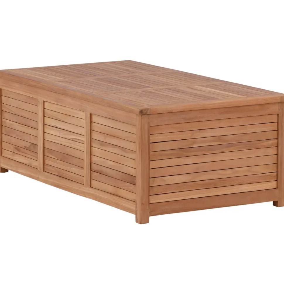 Pehmustelaatikko Venture Home Trento 2, 70x130x46cm, luonnollinen tiikki