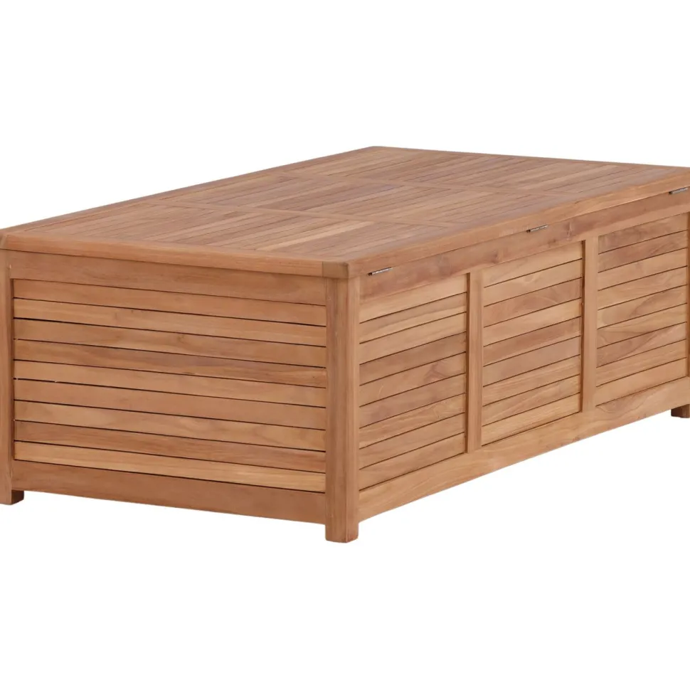 Pehmustelaatikko Venture Home Trento 2, 70x130x46cm, luonnollinen tiikki