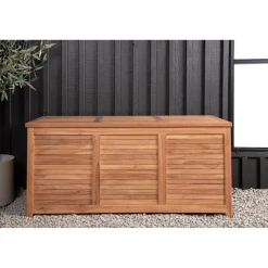 Pehmustelaatikko Venture Home Trento 2, 50x130x60cm, luonnollinen tiikki