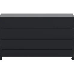 Pehmustelaatikko Venture Home Nisis, 130x60x75cm, musta