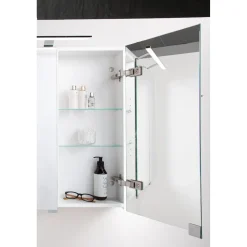 Peilikaappi Hietakari Modena Q05, 466x700 mm, ylävalolla ja pistorasialla
