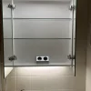Peilikaappi LED-valaisimella Bathlife Glänsa 1000 mm valkoinen