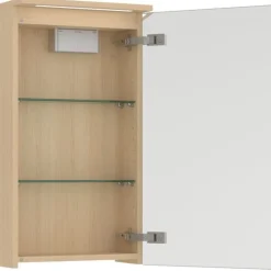 Peilikaappi LED-valolla Temal Unic, 40x20cm, yhdellä ovella, kaksiosainen pistorasia