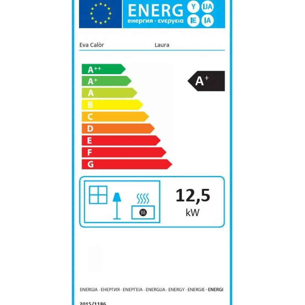 Pellettitakka Eva Calòr Laura 12.5kW, punainen