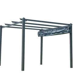Pergola Baltic Garden Sunset, 3 x 4 m, harmaa