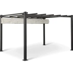 Pergola Baltic Garden Sunset, 3 x 4 m, harmaa