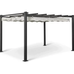 Pergola Baltic Garden Sunset, 3 x 4 m, harmaa