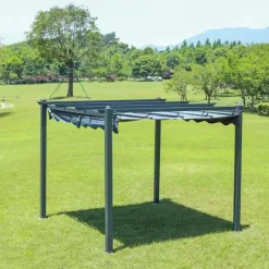 Pergola Baltic Garden Sunset, 3 x 4 m, harmaa