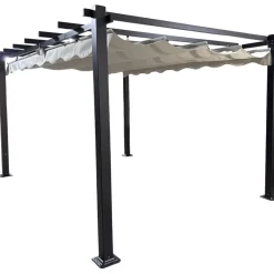 Pergola Baltic Garden Sunset, 3 x 4 m, harmaa
