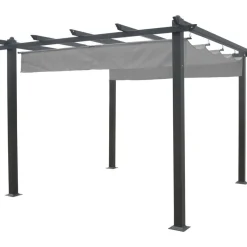 Pergola Eden Wood, 3x4m, harmaa/musta