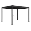 Pergola Home4You Mirador-88, 300x300cm, tummanharmaa