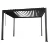 Pergola Home4you Mirador-111, 300x400cm, tummanharmaa
