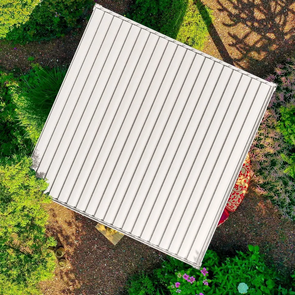 Pergola Home4You Mirador-111, 300x400cm, valkoinen