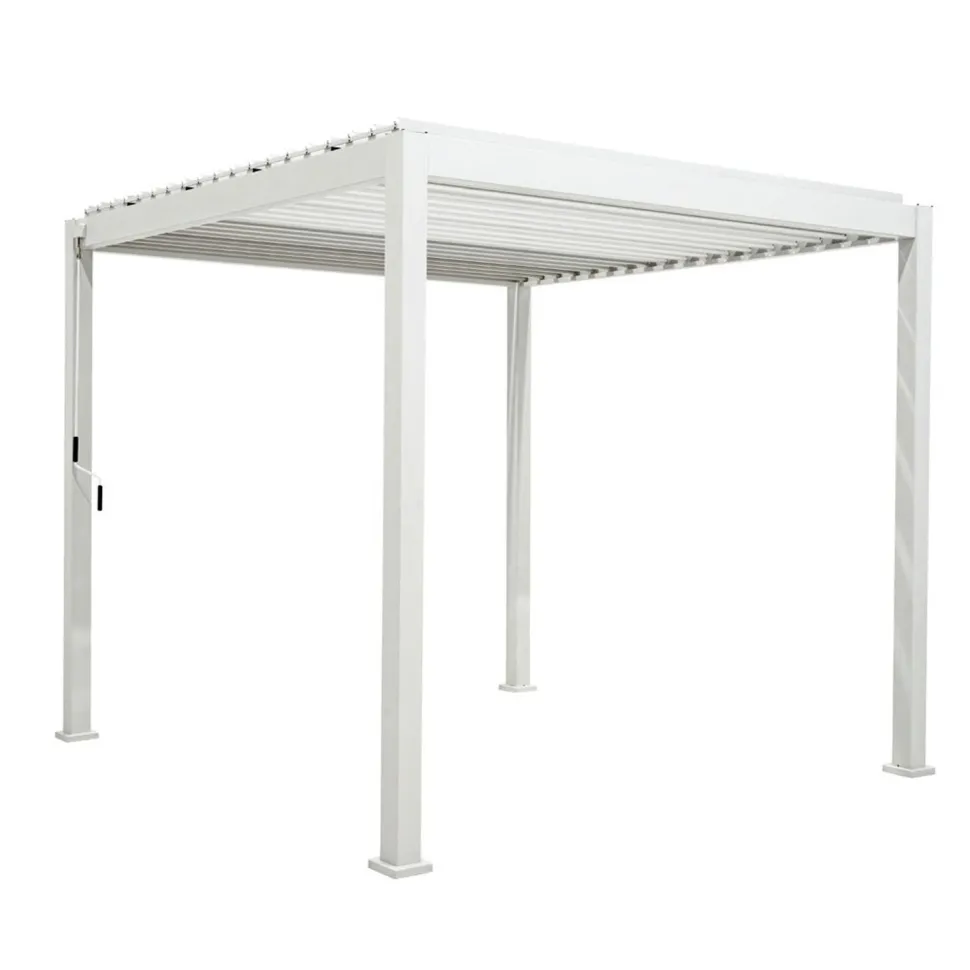Pergola Home4You Mirador-111, 300x400cm, valkoinen