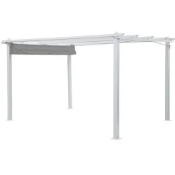Pergola Landskap Skugga, valkoinen kehys, eri kokoja ja värejä
