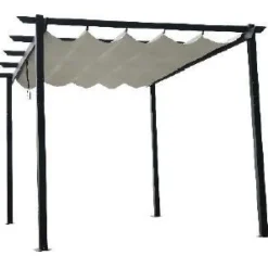 Pergola Mag-Pro Garden 3x4m kangaskatolla alumiini