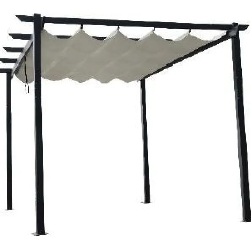 Pergola Mag-Pro Garden 3x4m kangaskatolla alumiini
