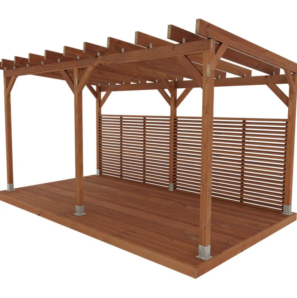 Pergola Miljöökoriste, ruskea, eri mittoja