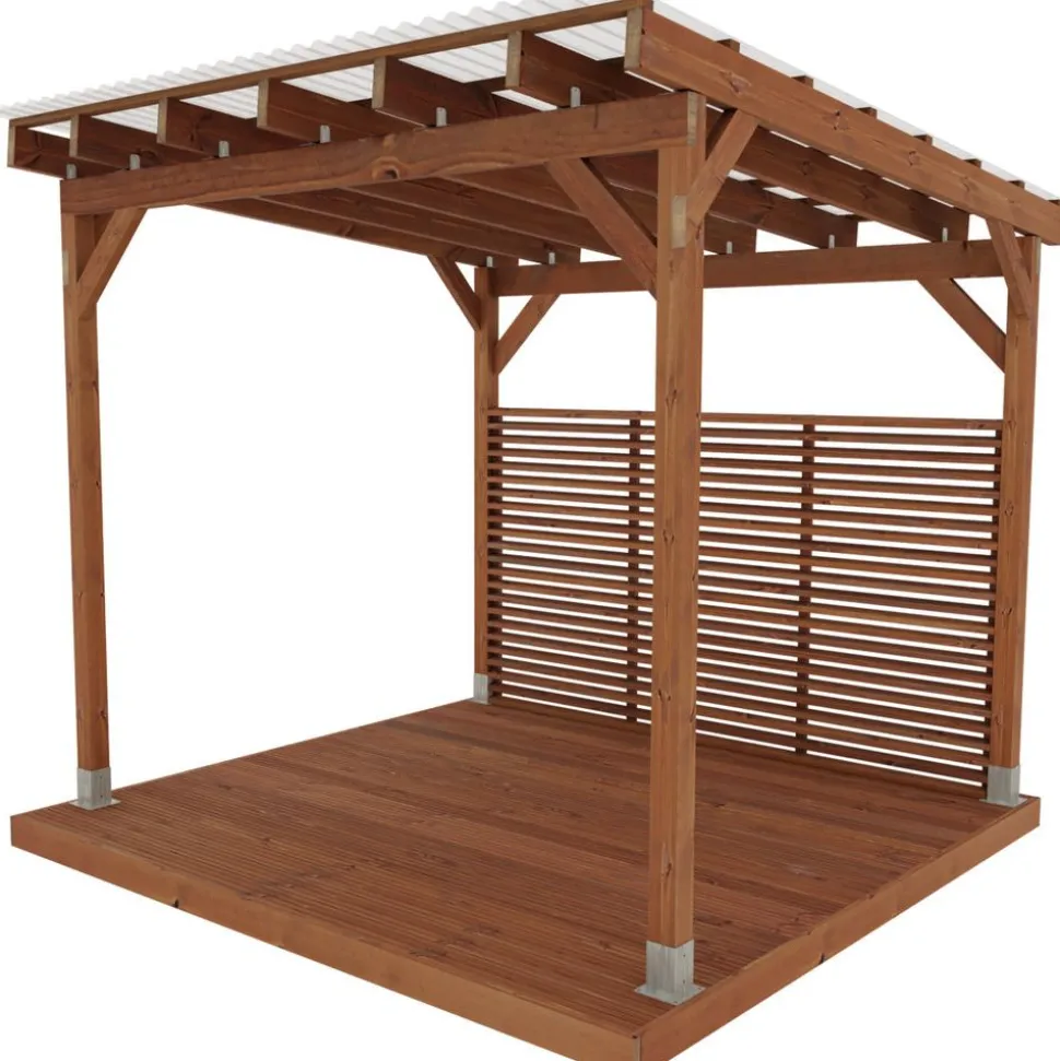Pergola Miljöökoriste, ruskea, eri mittoja