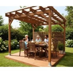 Pergola Miljöökoriste, ruskea, eri mittoja