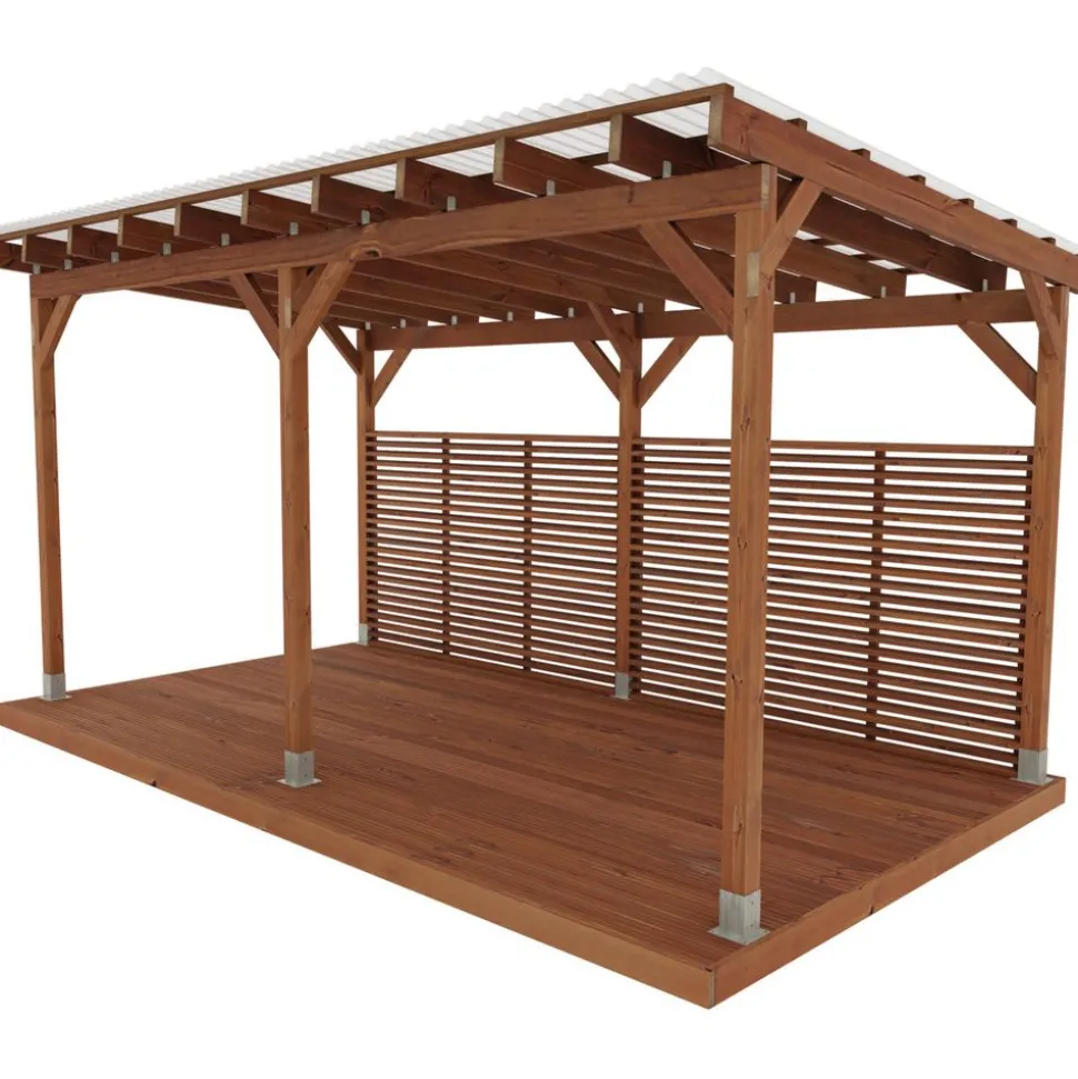 Pergola Miljöökoriste, ruskea, eri mittoja