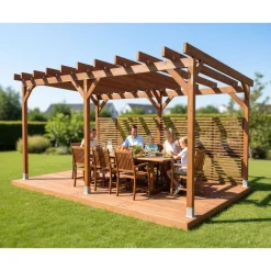 Pergola Miljöökoriste, ruskea, eri mittoja