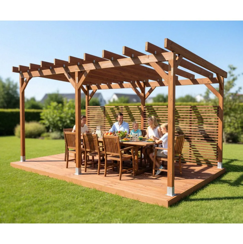 Pergola Miljöökoriste, ruskea, eri mittoja