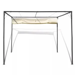 Pergola rullattavalla kattokankaalla 3x3x2.3m