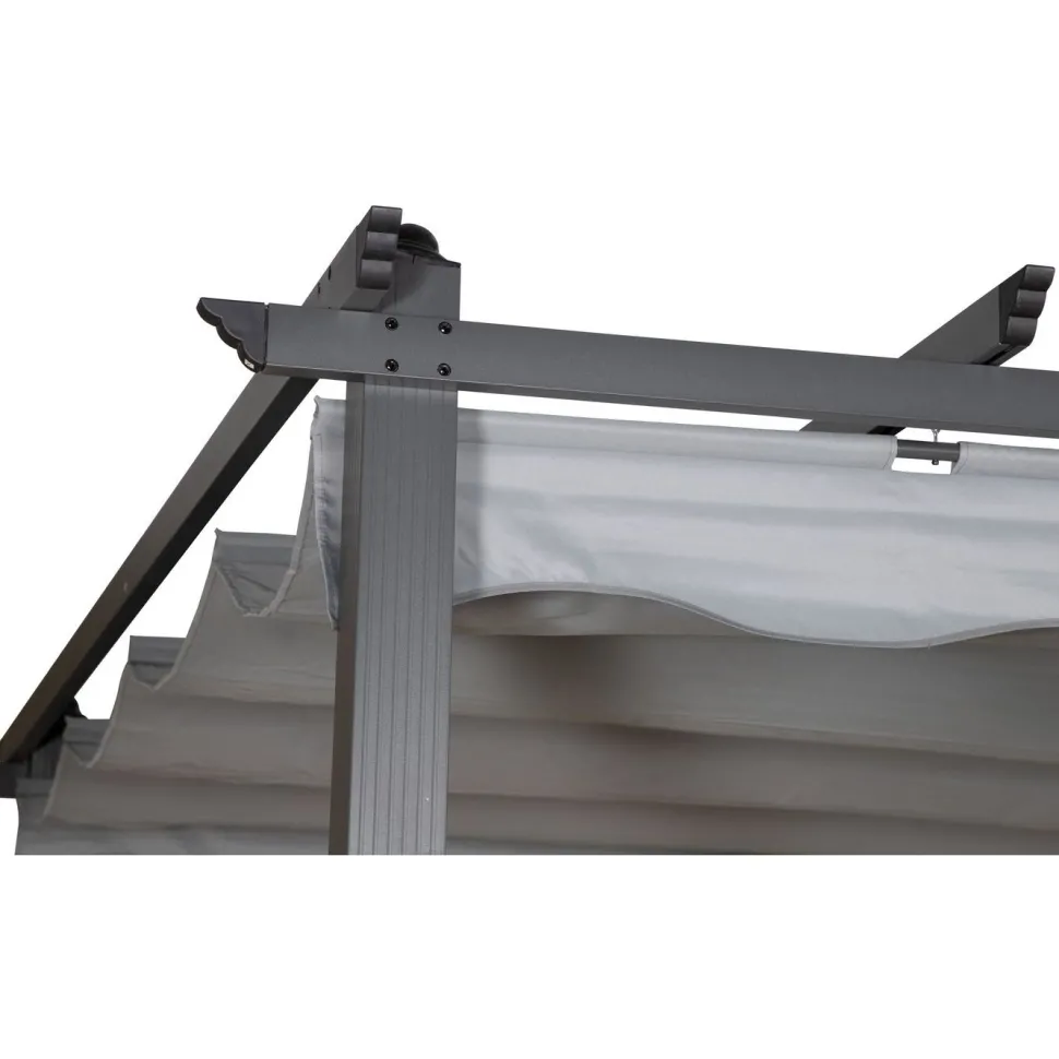 Pergola Venture Home Lazio, 295x395cm, musta/harmaa