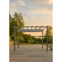 Pergola Venture Home Lazio, 295x395cm, musta/harmaa