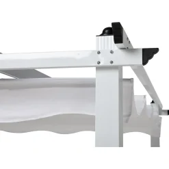 Pergola 2.95x3.95 m laskostettava katto valkoinen