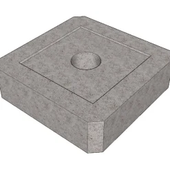 Perustuslaatta Lakka, 350x350x100mm