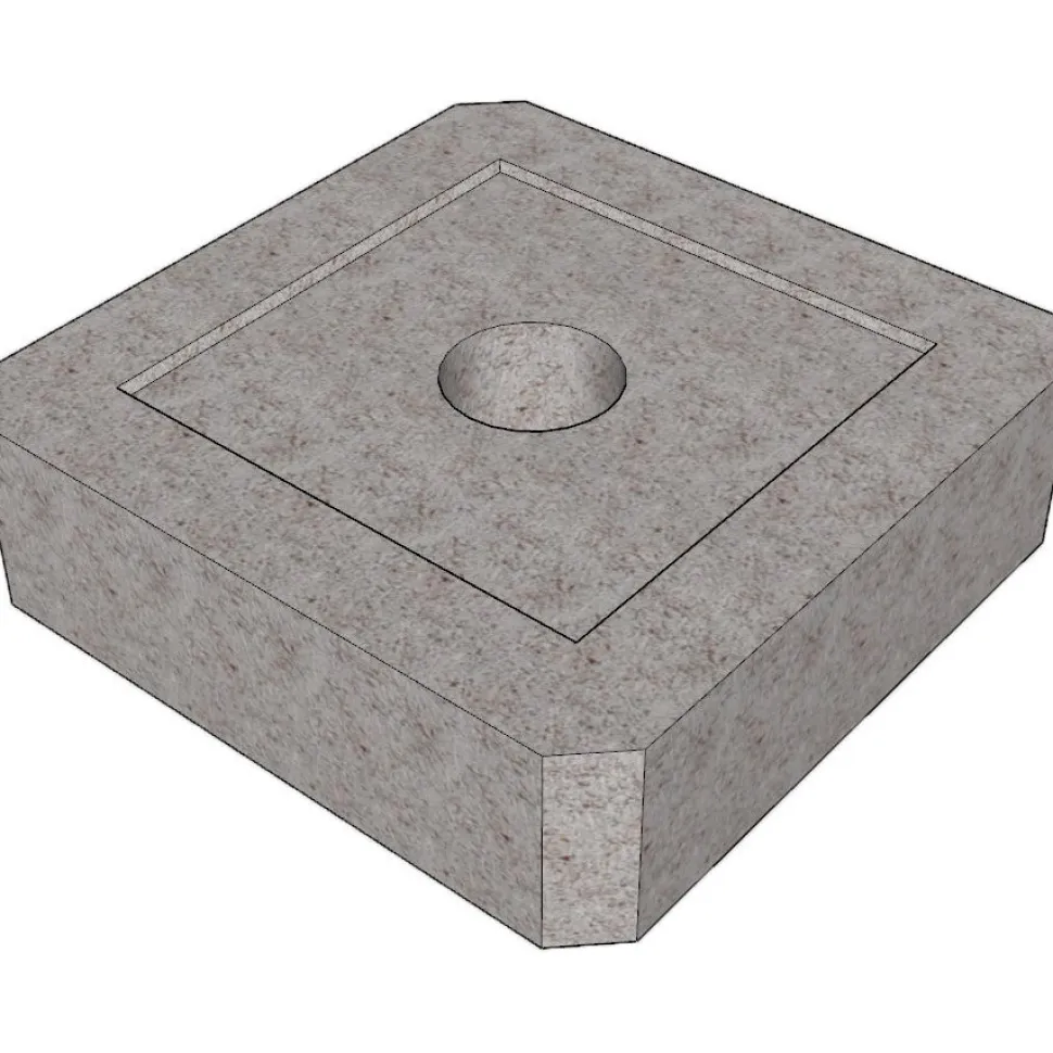 Perustuslaatta Lakka, 350x350x100mm