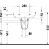Pesuallas Duravit D-Code 600x460 mm