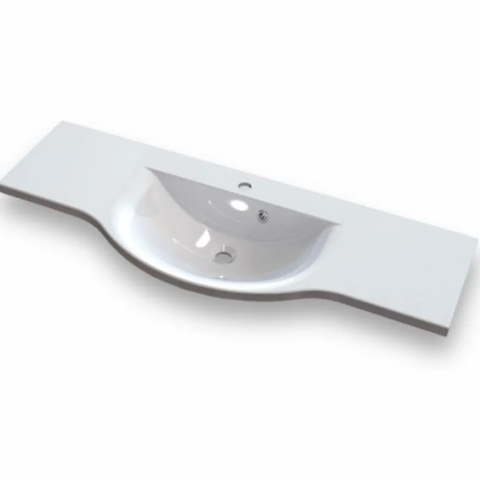 Pesuallas Grip Dali 120 1200x435mm valumarmori valkoinen