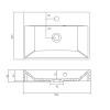 Pesuallas Grip Solo 500x360mm valumarmori valkoinen