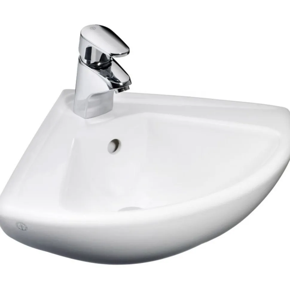 Pesuallas Gustavsberg GBG 7327 98 kulma-asennukseen 195x550x450 mm valkoinen