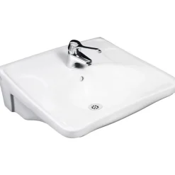 Pesuallas Gustavsberg GBG 740 liikuntarajoitteiselle pulttiasennus 225x600x600 mm valkoinen