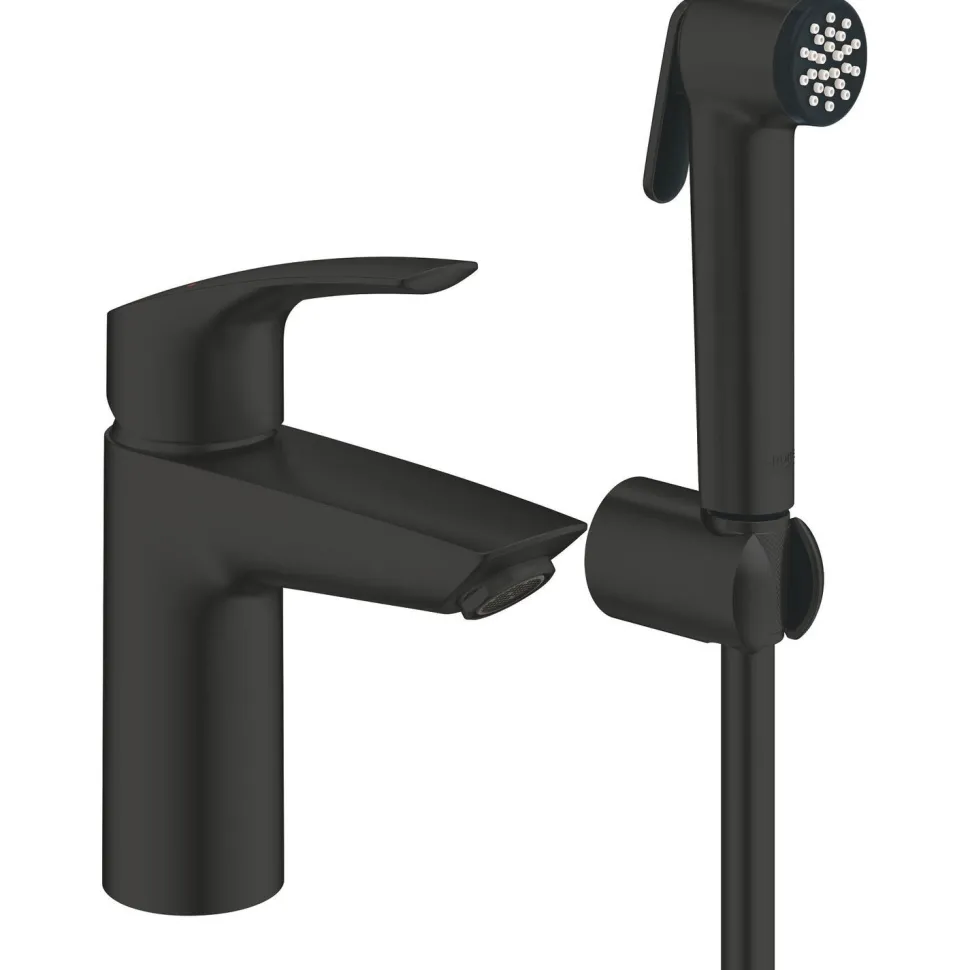 Pesuallashana bidé-suihkulla Grohe Eurosmart, mattamusta