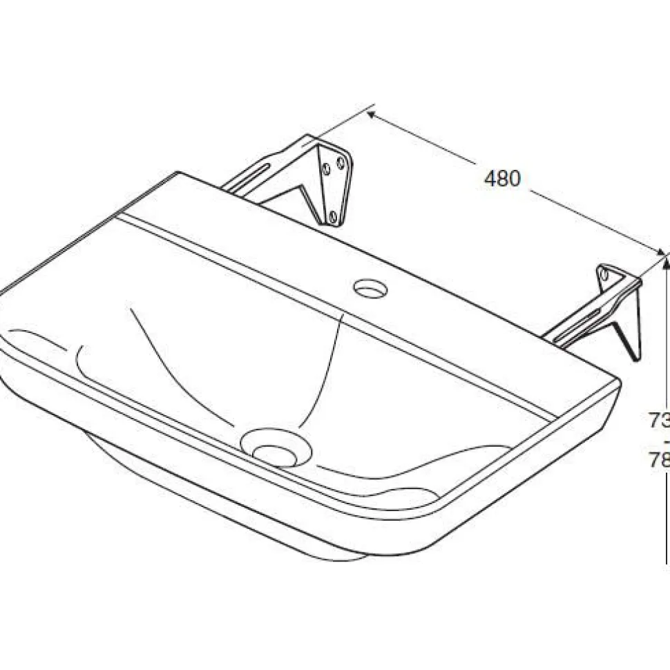 Pesuallas IDO Seven D 11113 560x440x170 mm valkoinen
