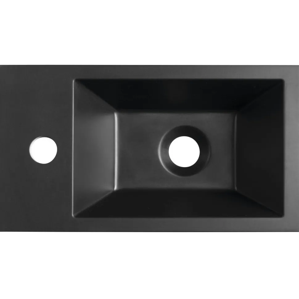 Pesuallas Interia Amarok, 40x22 cm, vasen, mattamusta