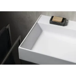Pesuallas Interia Godiva 1190 x 440 mm kaksialtainen kivi valkoinen